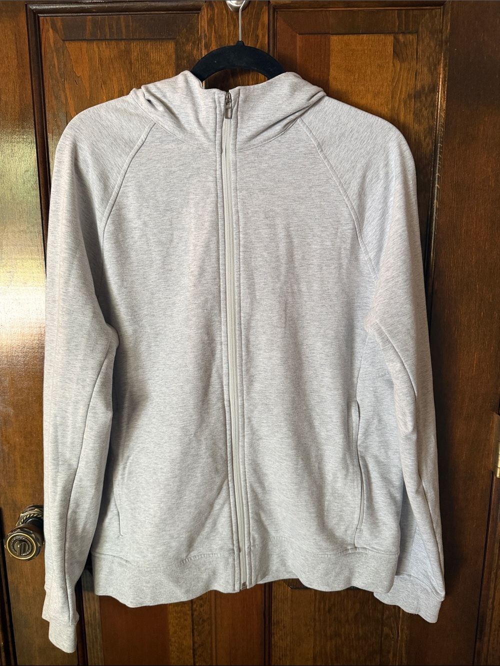 GUC Burn Boot Camp Lululemon Heathered Gray Hoodie with Teal Logo- Size Medium - Picture 3 of 7